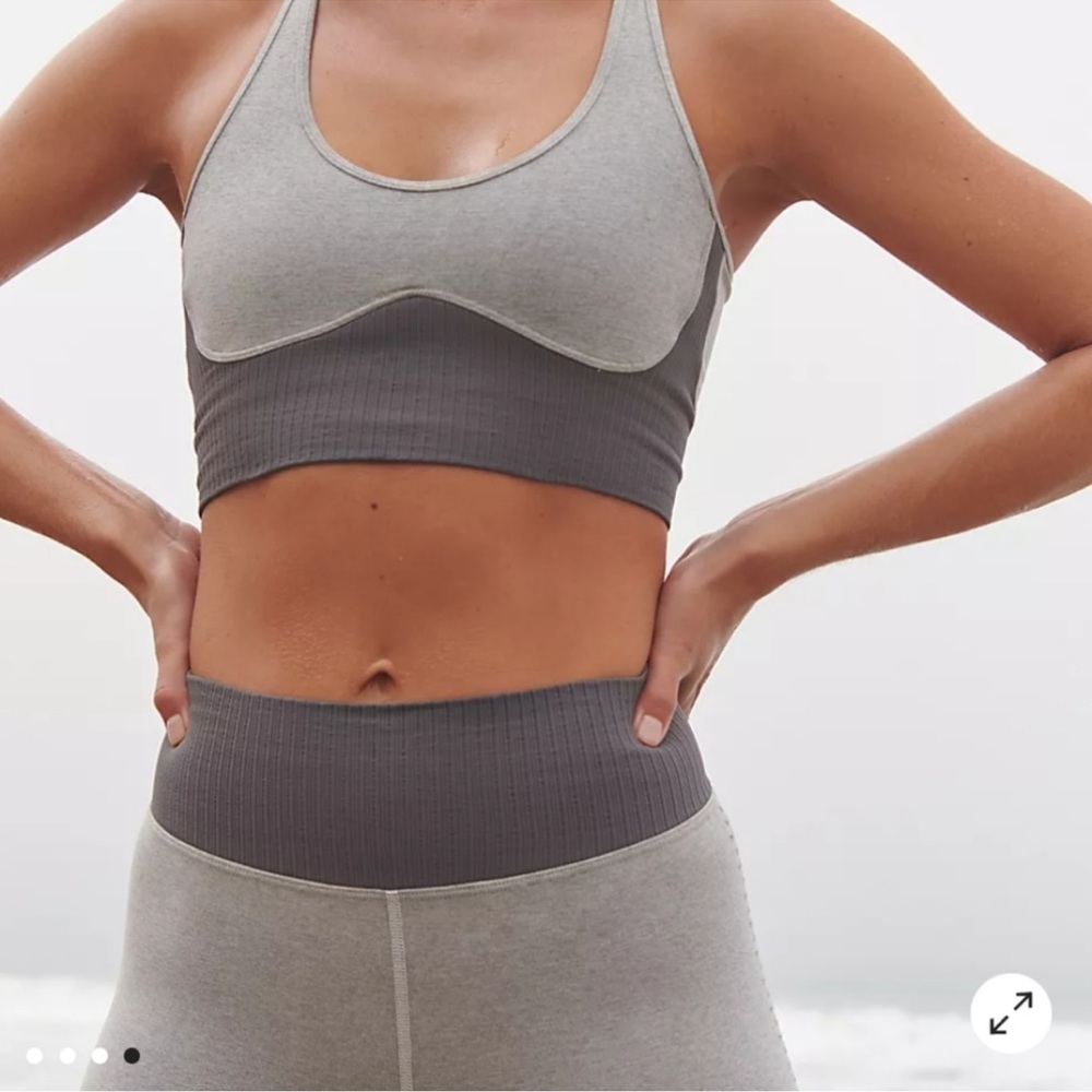 Free People Good Karma Heather Run Set